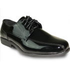 JEAN YVES Men Dress Shoe JY02 Oxford Formal Tuxedo for Prom & Wedding Shoe Black Patent - Wide Width Available